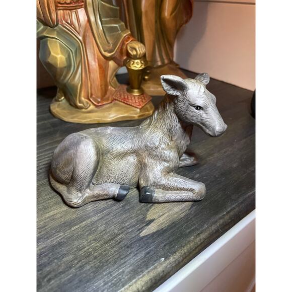 Vintage Lot 3 WISE MEN MAGI Nativity Replacement Figurines & Mule & Camel - Picture 3 of 8